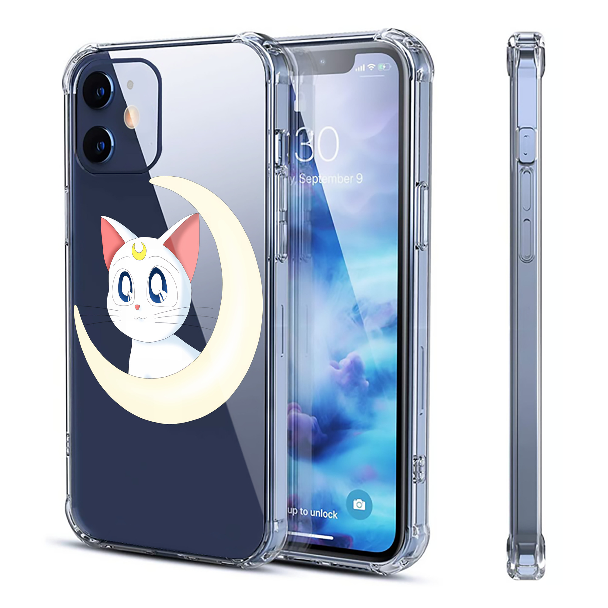 （画像用） 美少女戦士セーラームーン Sailor Moon 【iPhone 12シリーズ対応】透明スマホケース（クリアソフトケース）